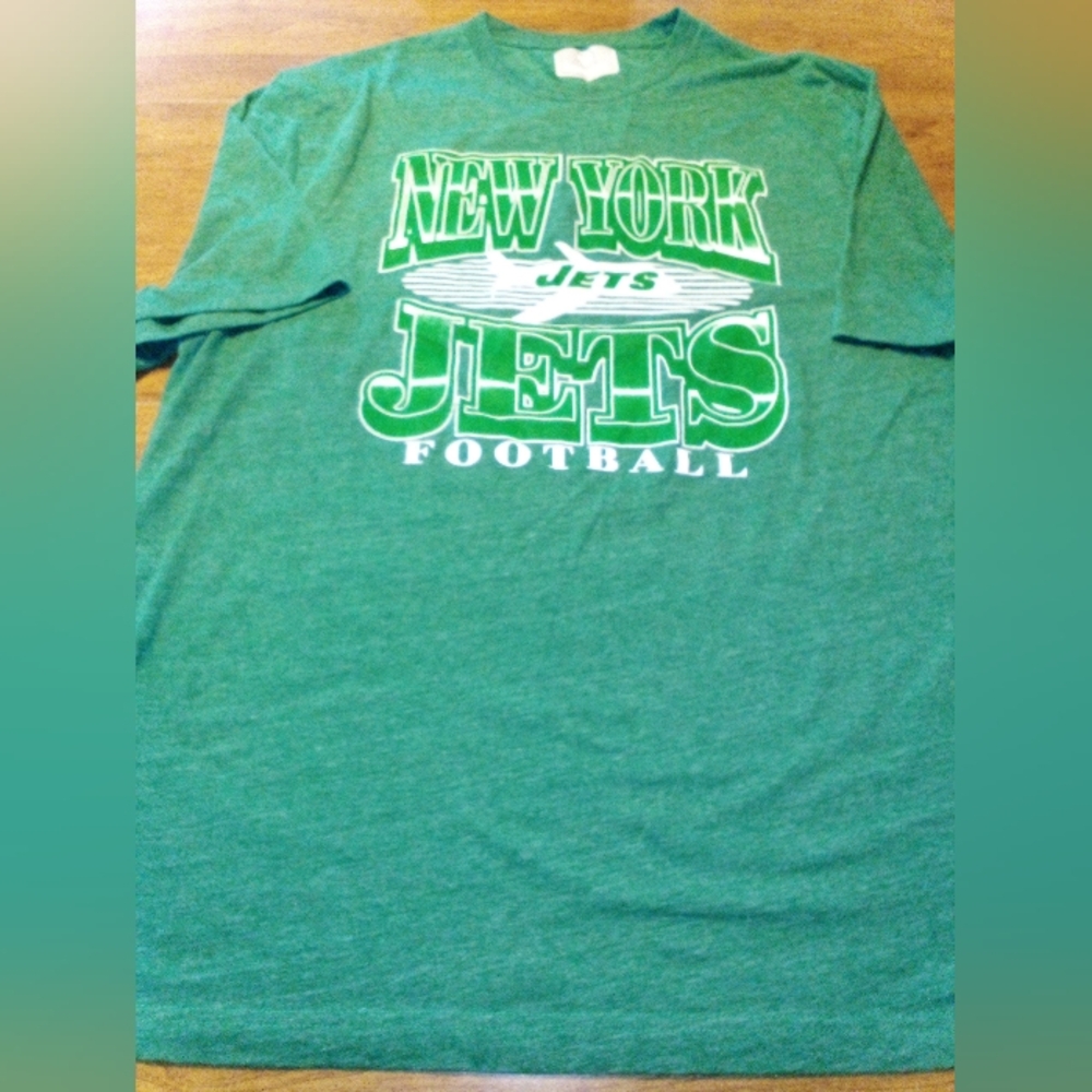 New York Jets Football Fanatics Heather Green XL T-Shirt
